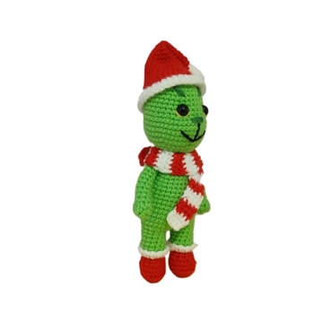 Peluche grinch navideño hecha mano a ganchillo (amigurumi). - Imagen 2