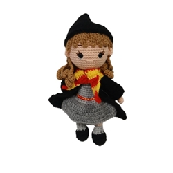 Peluche Hermione Harry potter hecho a mano a ganchillo (amigurumi). - Imagen 1