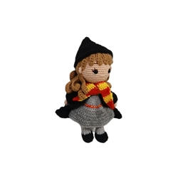 Peluche Hermione Harry potter hecho a mano a ganchillo (amigurumi). - Imagen 2