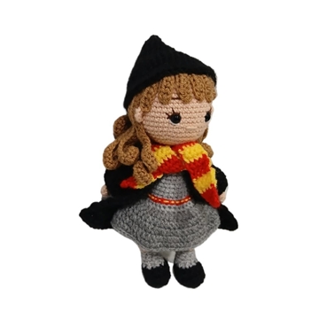Peluche Hermione Harry potter hecho a mano a ganchillo (amigurumi). - Imagen 2