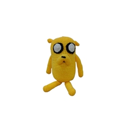 Peluche jake hora de aventuras hecho a mano a ganchillo (amigurumi). - Imagen 1