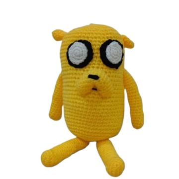 Peluche jake hora de aventuras hecho a mano a ganchillo (amigurumi). - Imagen 1