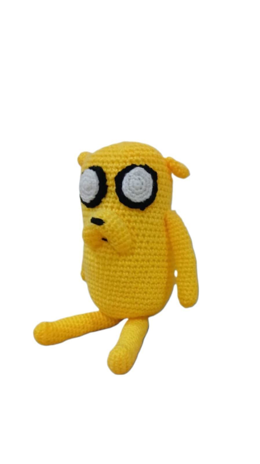 Peluche jake hora de aventuras hecho a mano a ganchillo (amigurumi). - Imagen 2