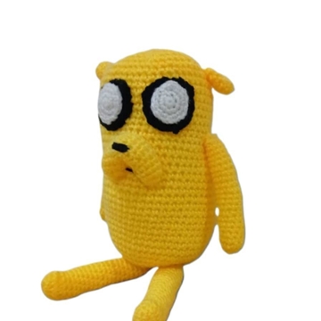 Peluche jake hora de aventuras hecho a mano a ganchillo (amigurumi). - Imagen 2
