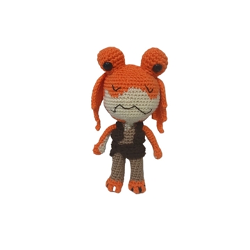 Peluche jar jar binks star wars hecho a mano a ganchillo (amigurumi). - Imagen 1