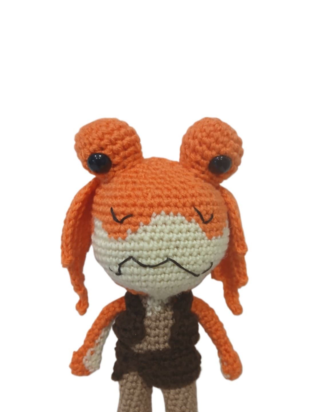 Peluche jar jar binks star wars hecho a mano a ganchillo (amigurumi). - Imagen 4