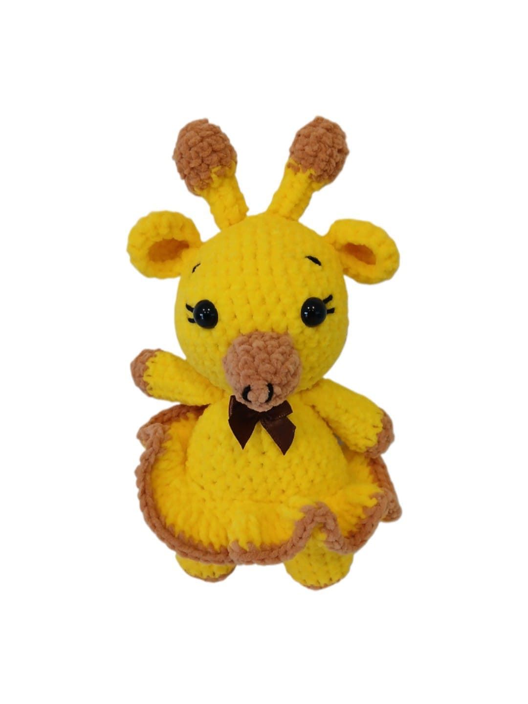 Peluche jirafa hecha a mano a ganchillo (amigurumi). - Imagen 1