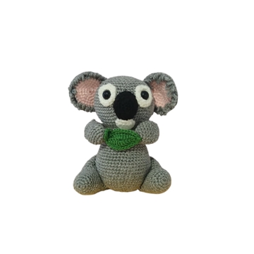 Peluche koala hecho a mano a ganchillo (amigurumi). - Imagen 1