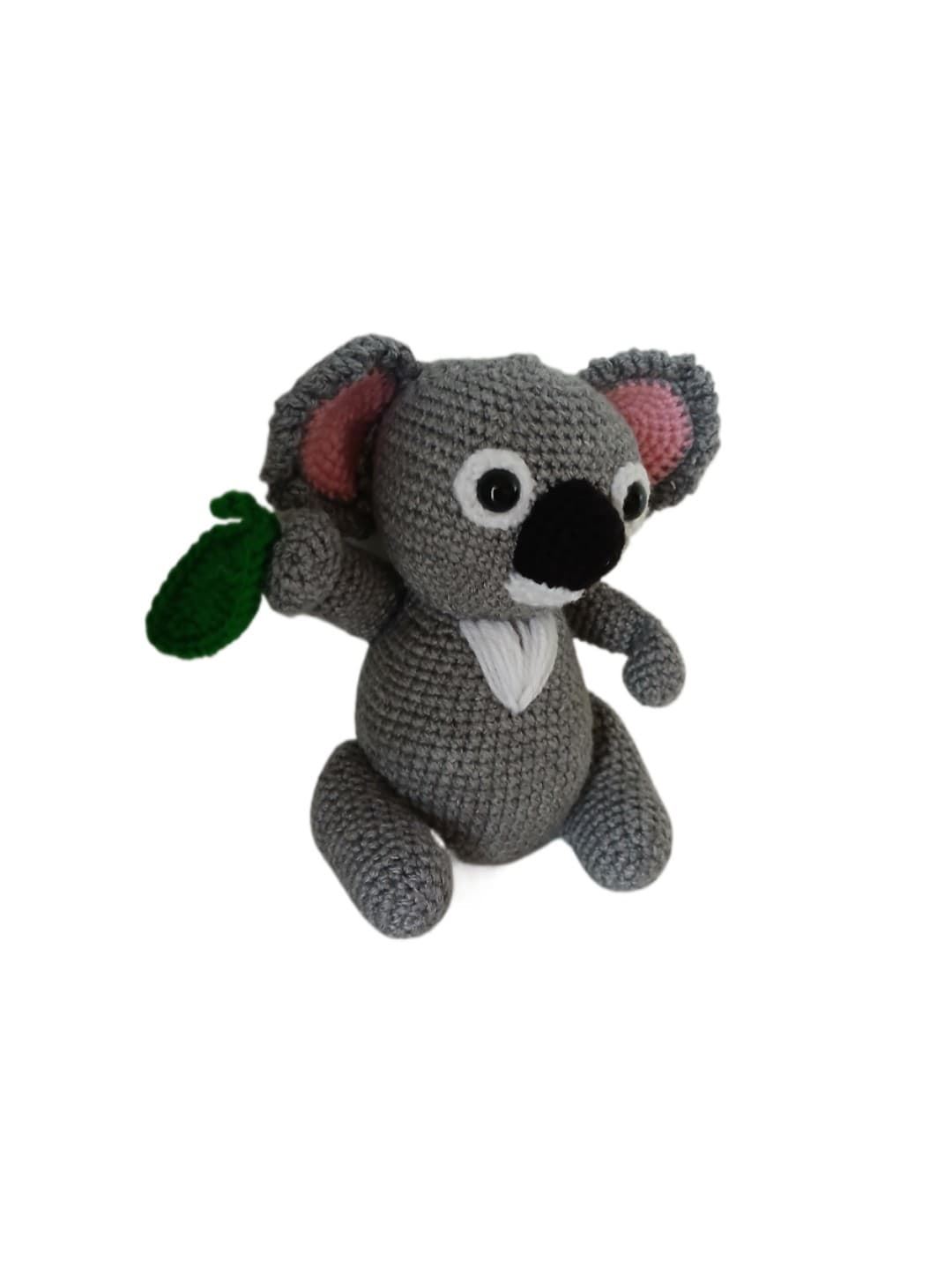 Peluche koala hecho a mano a ganchillo (amigurumi). - Imagen 3