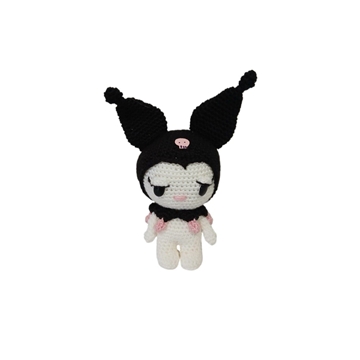 Peluche kuromi hecho a mano a ganchillo (amigurumi). - Imagen 1