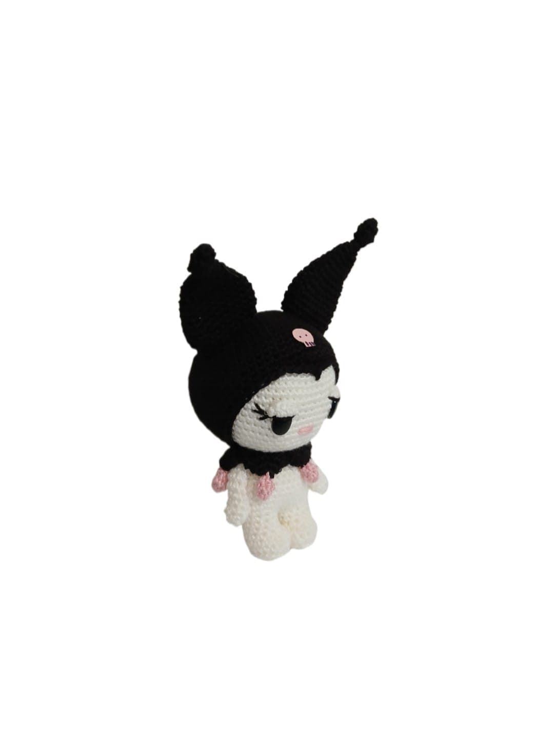 Peluche kuromi hecho a mano a ganchillo (amigurumi). - Imagen 2