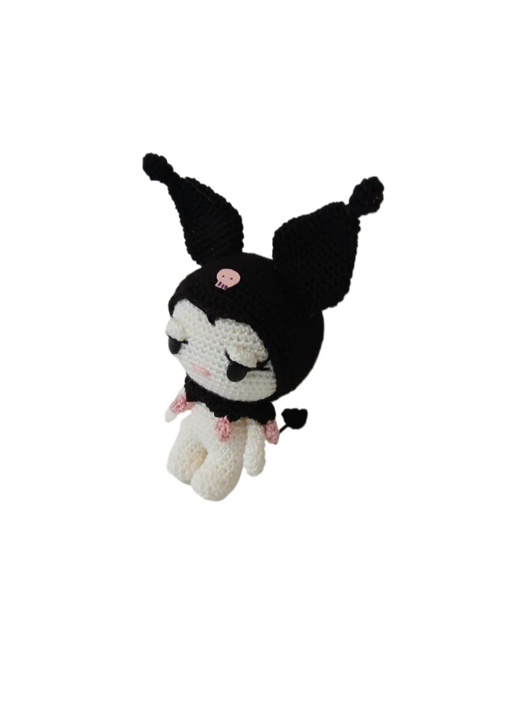 Peluche kuromi hecho a mano a ganchillo (amigurumi). - Imagen 3