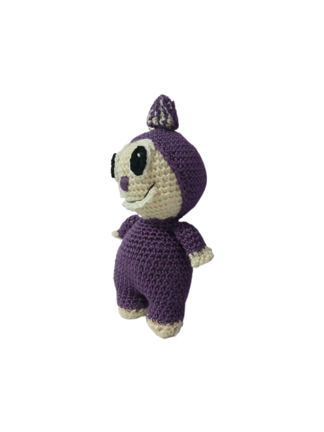 Peluche labubu lila hecho a mano a ganchillo (amigurumi). - Imagen 2
