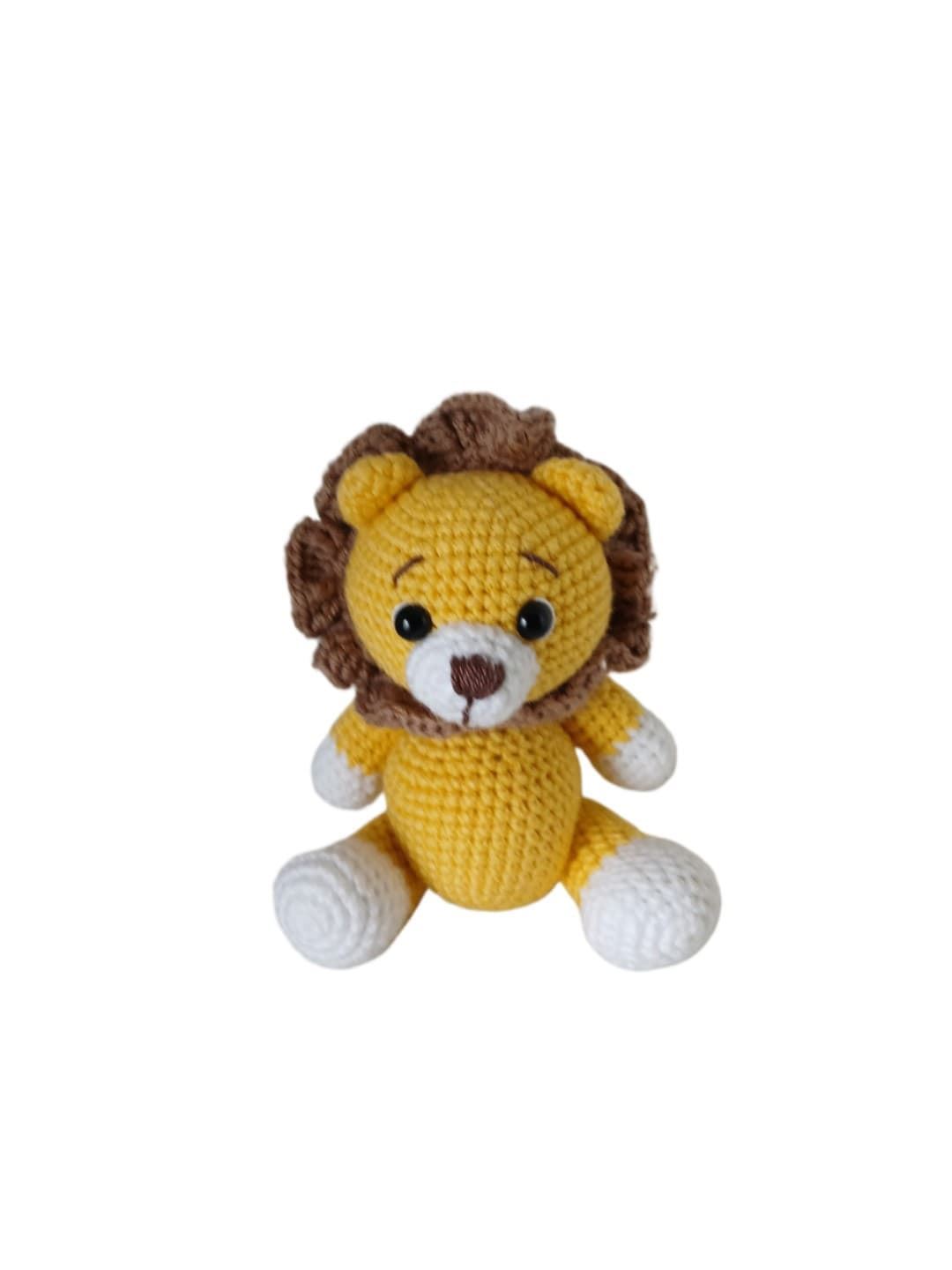 Peluche leon hecho a mano a ganchillo (amigurumi). - Imagen 1