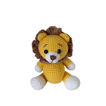 Peluche leon hecho a mano a ganchillo (amigurumi). - Imagen 1