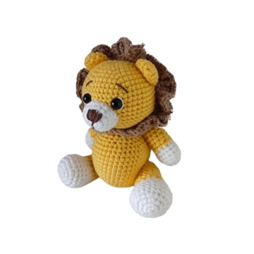 Peluche leon hecho a mano a ganchillo (amigurumi). - Imagen 2