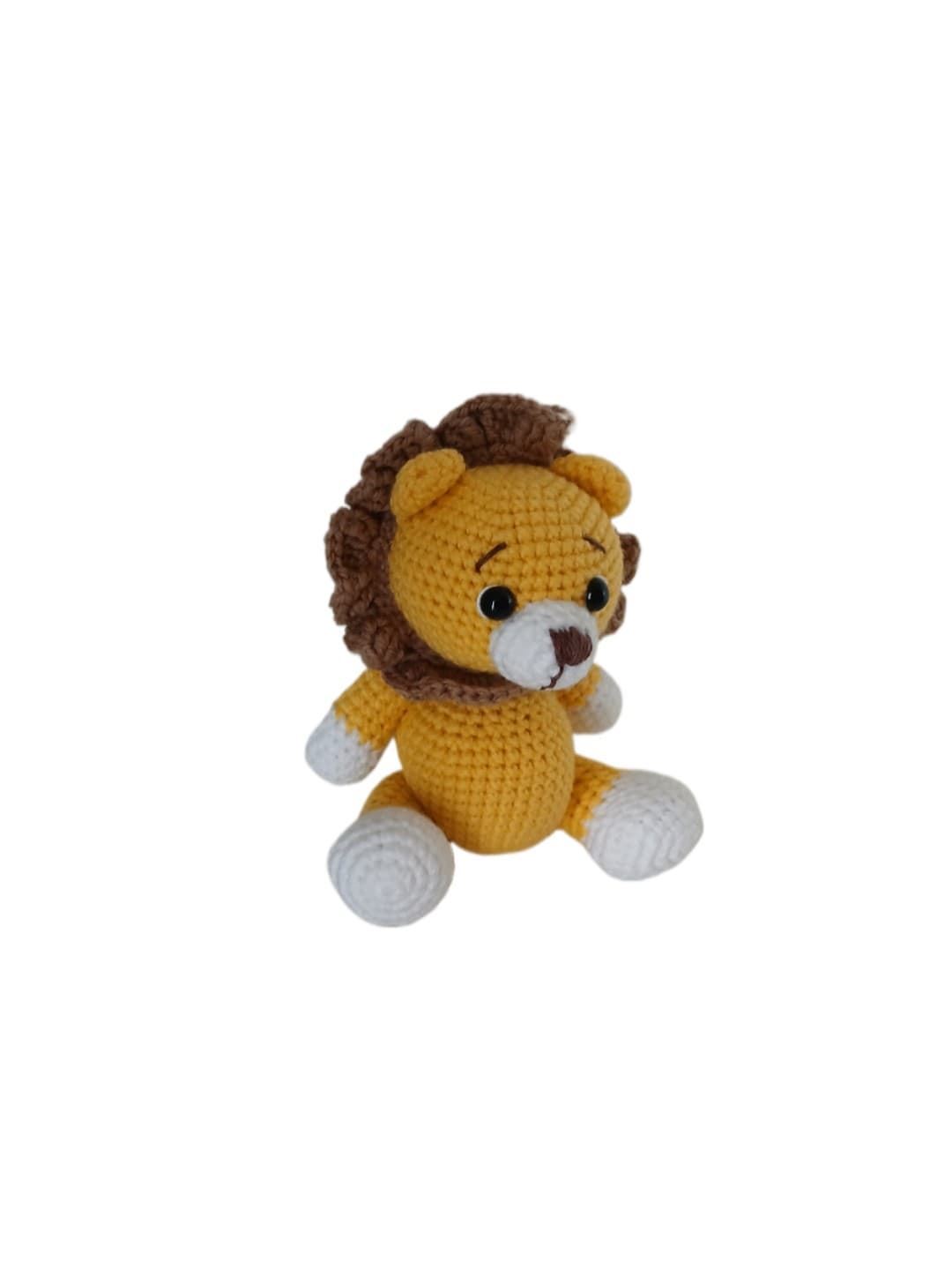 Peluche leon hecho a mano a ganchillo (amigurumi). - Imagen 3