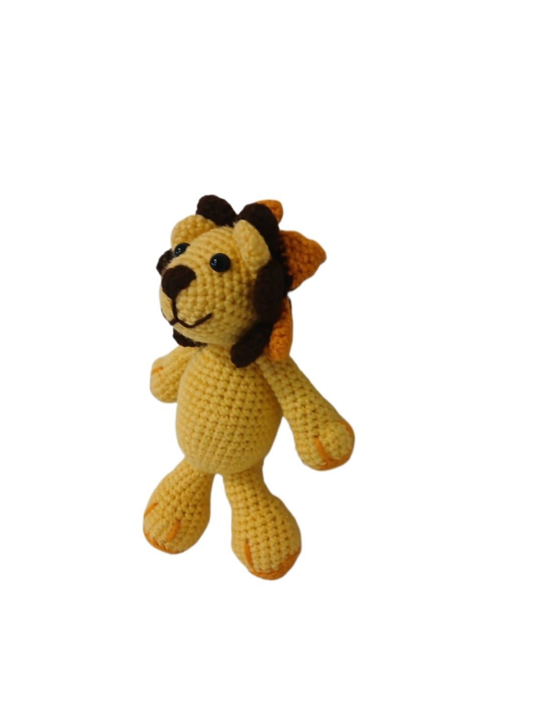 Peluche león hecho a mano a ganchillo (amigurumi). - Imagen 2