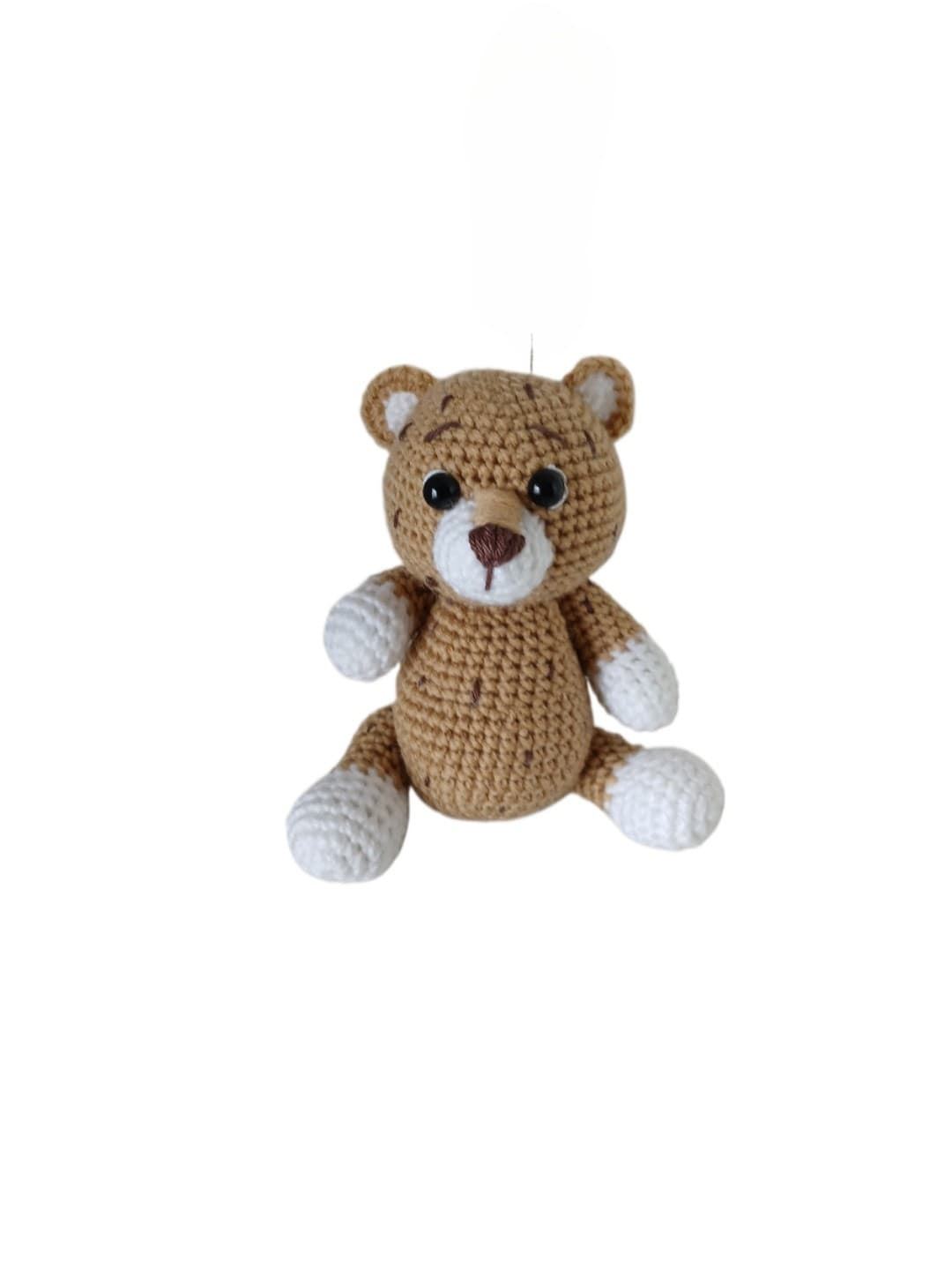 Peluche lince hecho a mano a ganchillo (amigurumi). - Imagen 1