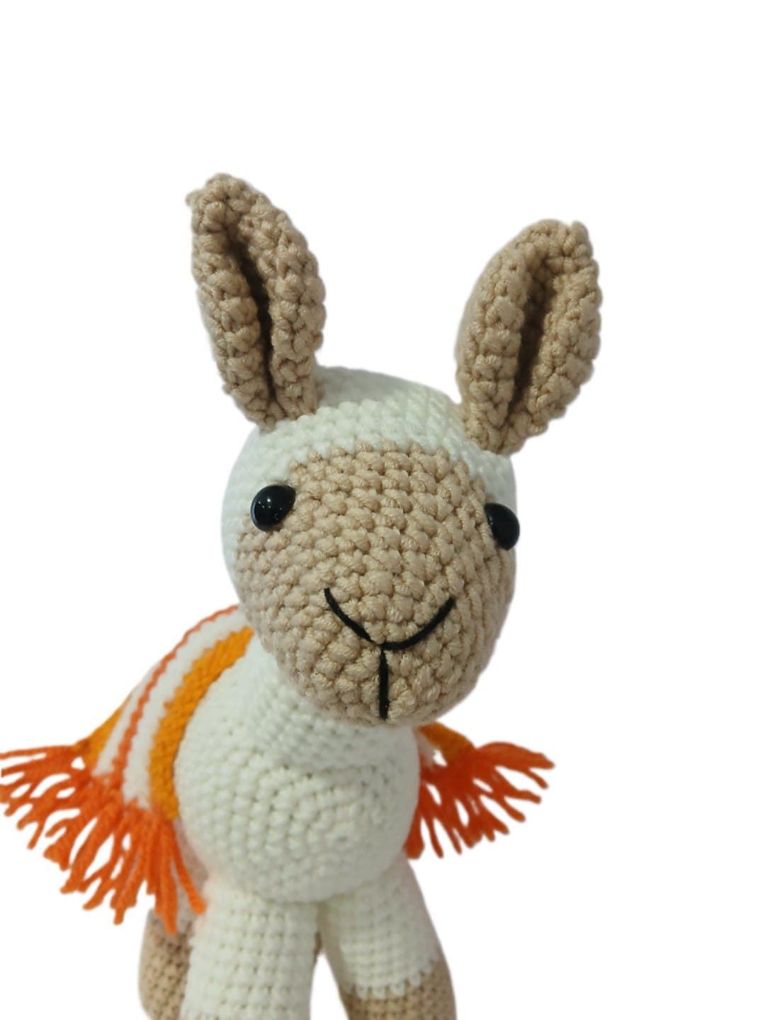 Peluche llama hecha a mano a ganchillo (amigurumi). - Imagen 4