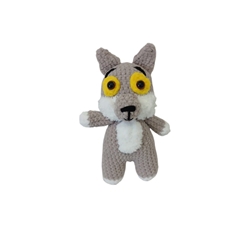 Peluche lobo hecha a mano a ganchillo (amigurumi). - Imagen 1