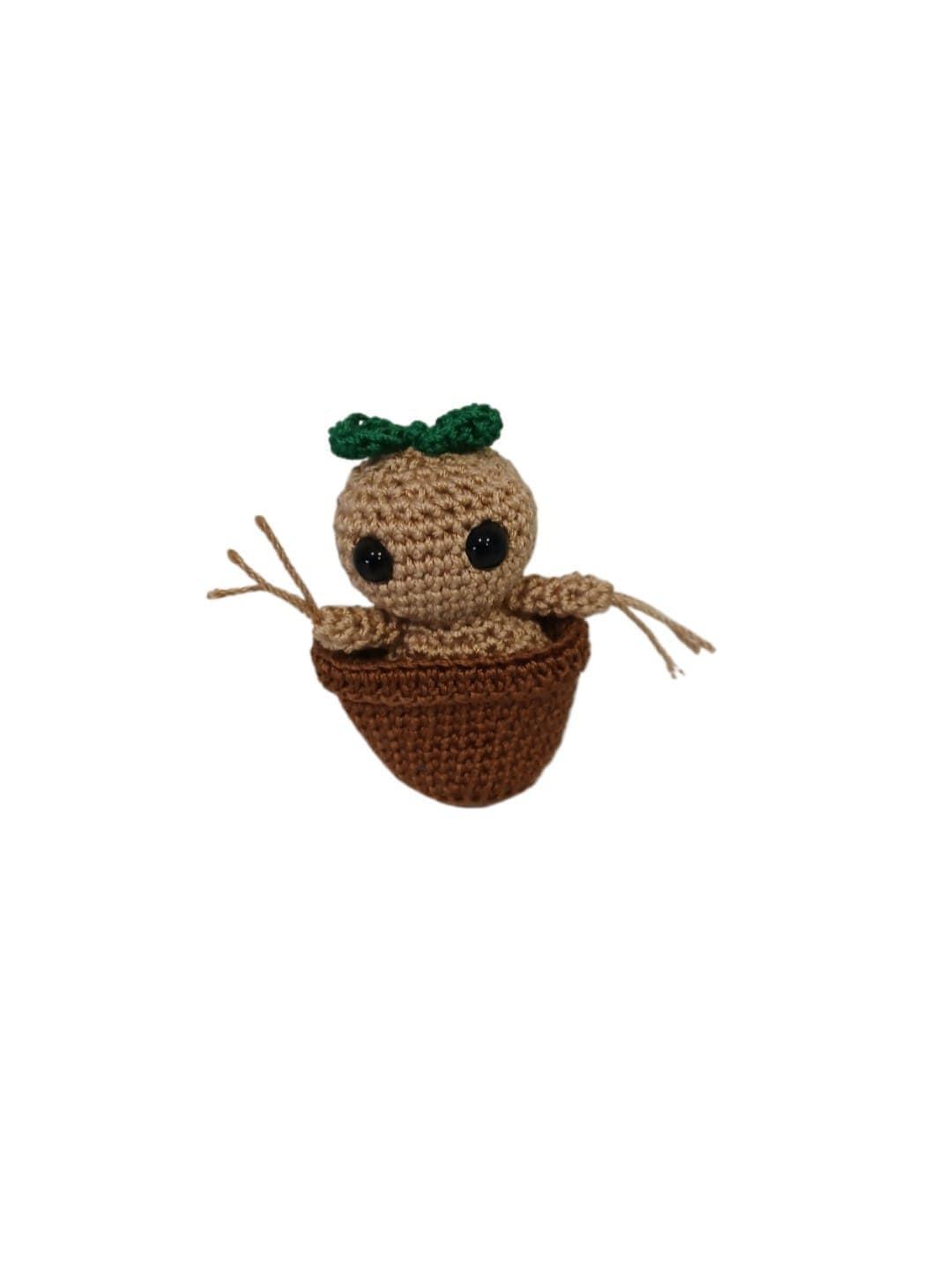 Peluche mandrágora harry potter hecha a mano a ganchillo (amigurumi). - Imagen 1