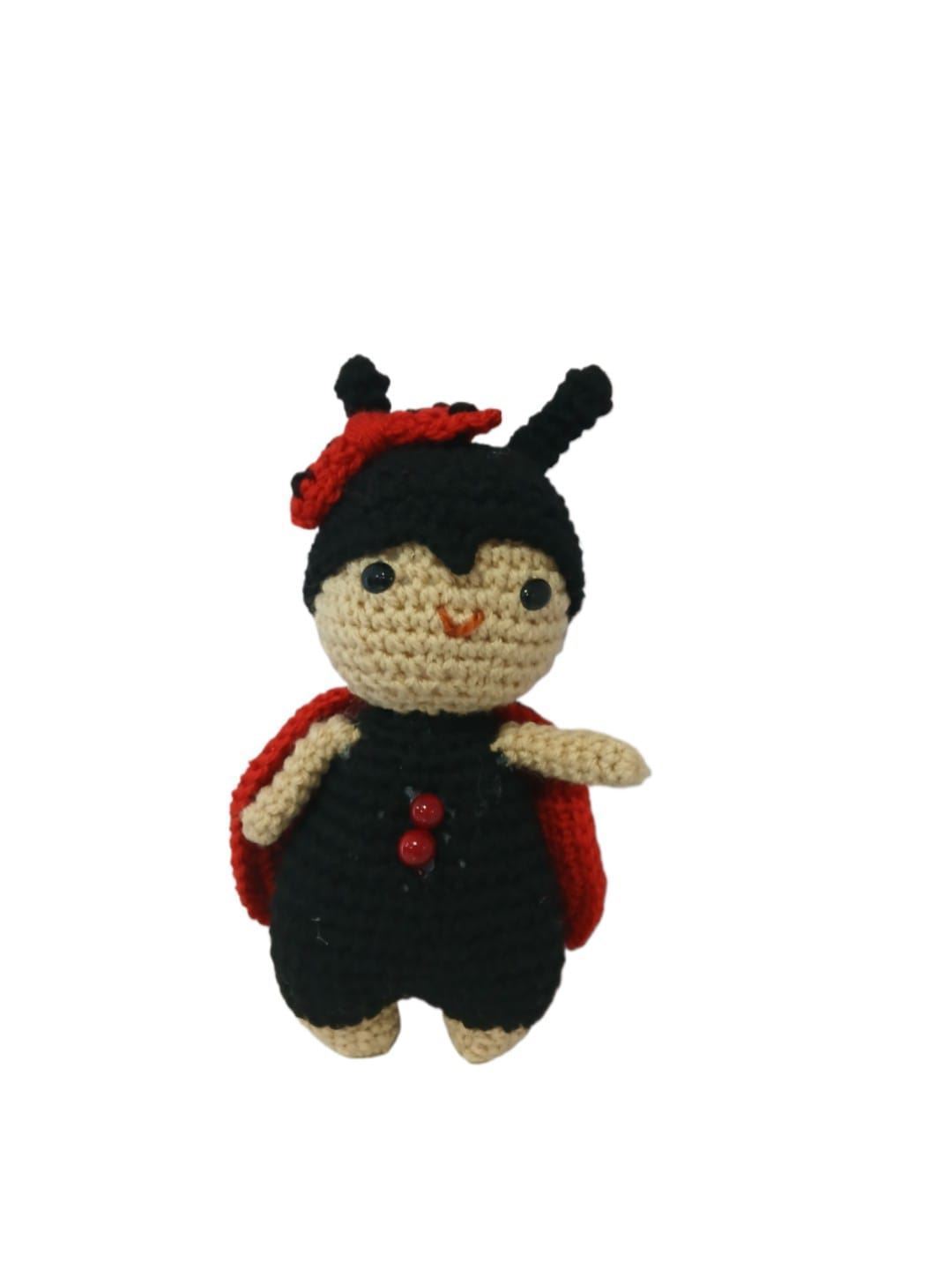 Peluche mariquita hecha a mano a ganchillo (amigurumi). - Imagen 1