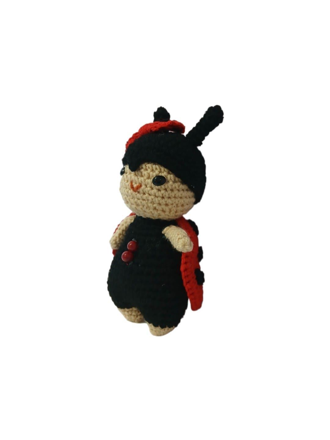 Peluche mariquita hecha a mano a ganchillo (amigurumi). - Imagen 2