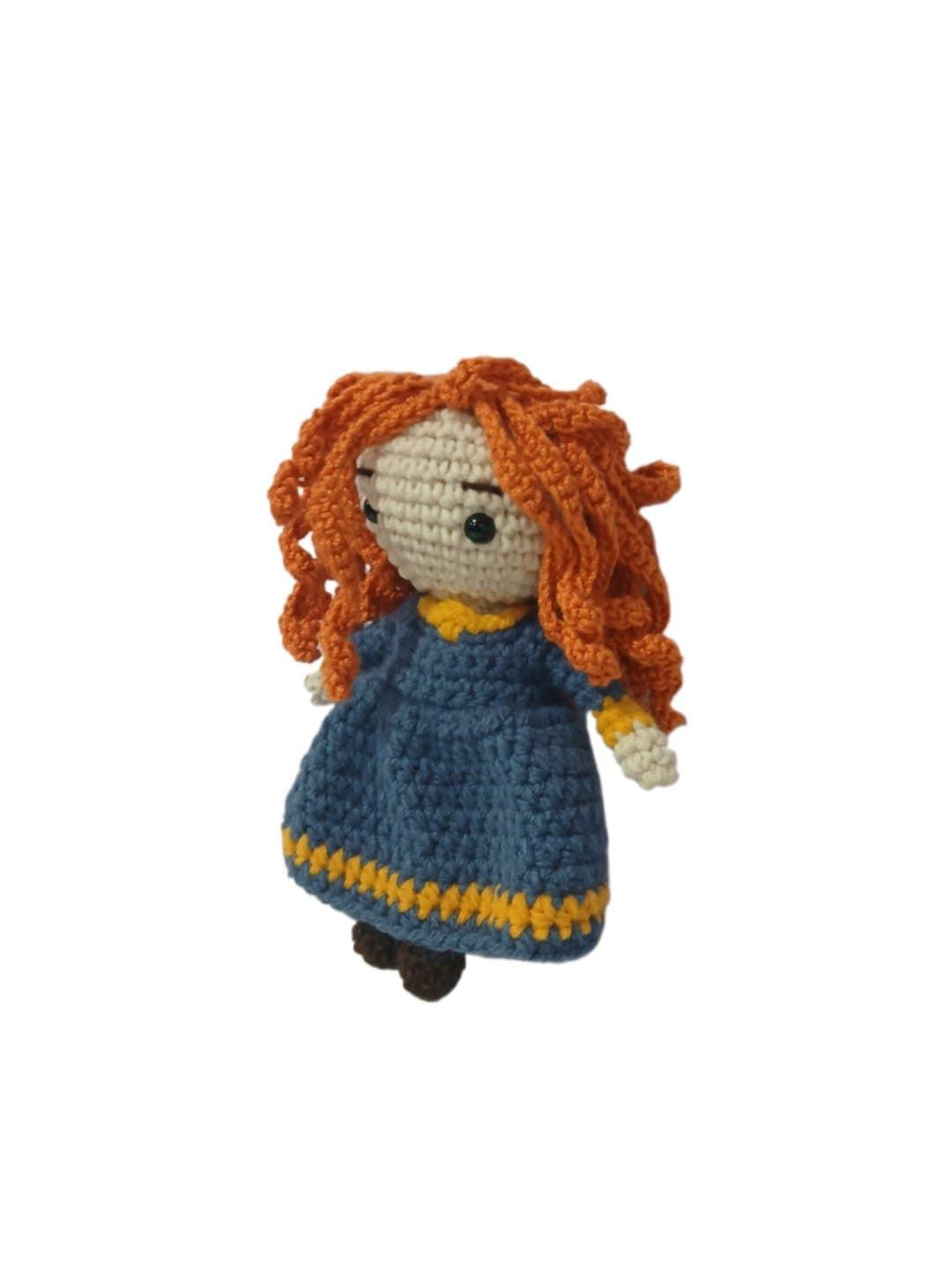 Peluche Mérida princesa disney hecha a mano a ganchillo (amigurumi). - Imagen 2