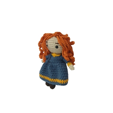 Peluche Mérida princesa disney hecha a mano a ganchillo (amigurumi). - Imagen 2