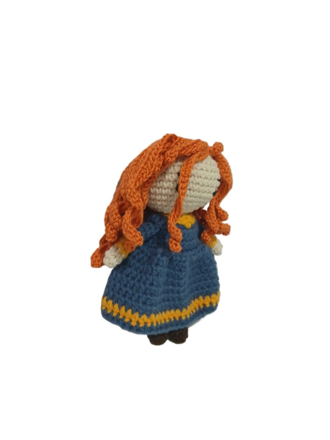 Peluche Mérida princesa disney hecha a mano a ganchillo (amigurumi). - Imagen 3