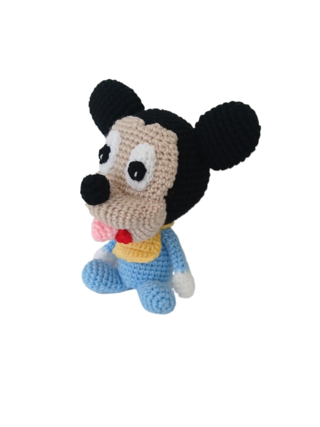 Peluche mickey looney tunes hecho a mano a ganchillo (amigurumi). - Imagen 3