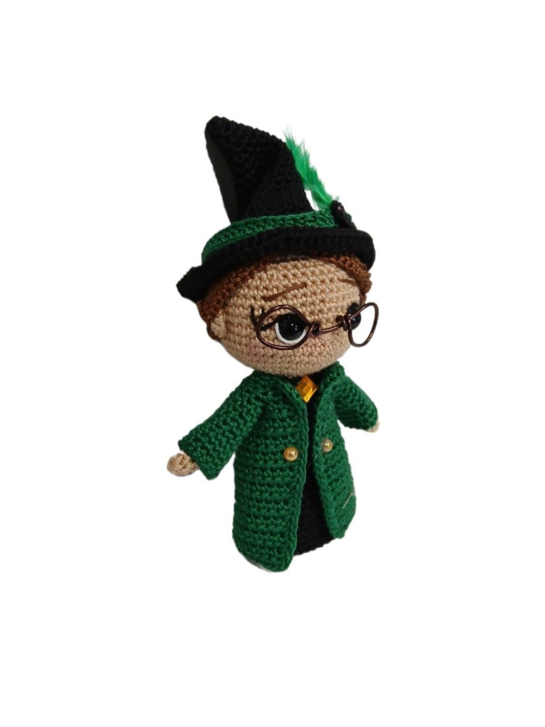 Peluche minerva harry potter hecha a mano a ganchillo (amigurumi). - Imagen 2