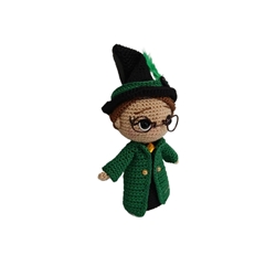 Peluche minerva harry potter hecha a mano a ganchillo (amigurumi). - Imagen 2