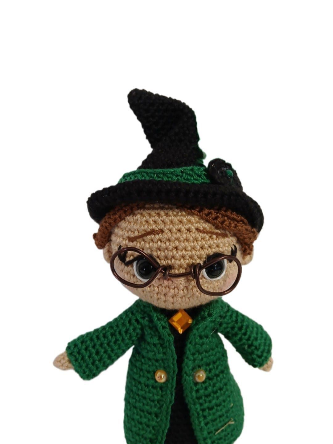 Peluche minerva harry potter hecha a mano a ganchillo (amigurumi). - Imagen 4