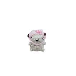 Peluche mini capibara cerdo hecho a mano a ganchillo (amigurumi). - Imagen 1
