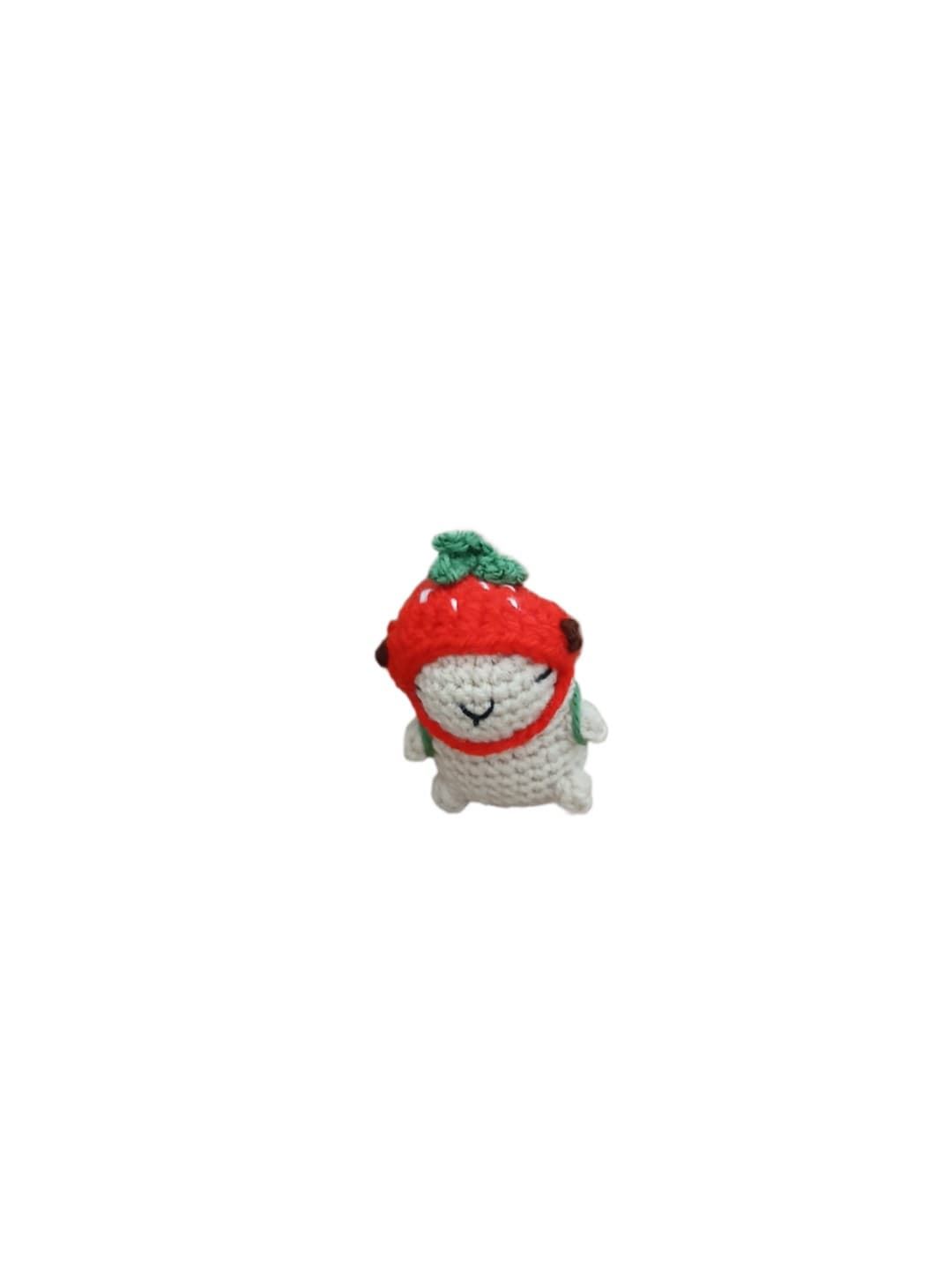 Peluche mini capibara fresa hecho a mano a ganchillo (amigurumi). - Imagen 1
