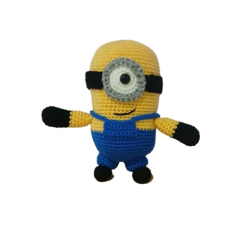 Peluche minnion gru mi villano favorito hecho a mano a ganchillo (amigurumi). - Imagen 1