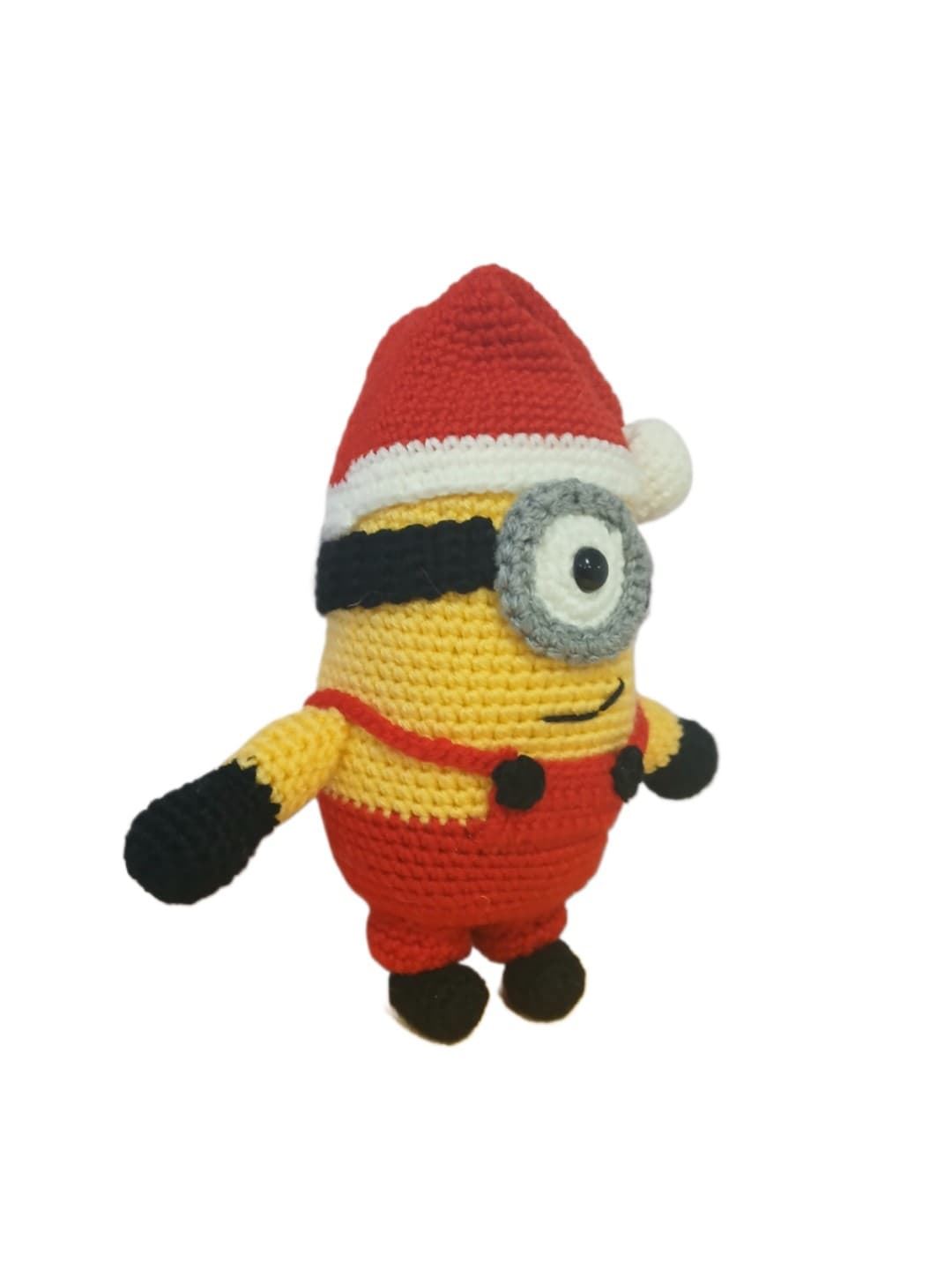 Peluche minnion gru mi villano favorito navideño navidad hecho a mano a ganchillo (amigurumi). - Imagen 3