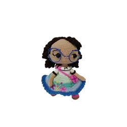Peluche Mirabel Madrigal película disney encanto hecha a mano a ganchillo (amigurumi). - Imagen 1