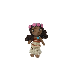 Peluche Moana princesa disney hecha a mano a ganchillo (amigurumi). - Imagen 1