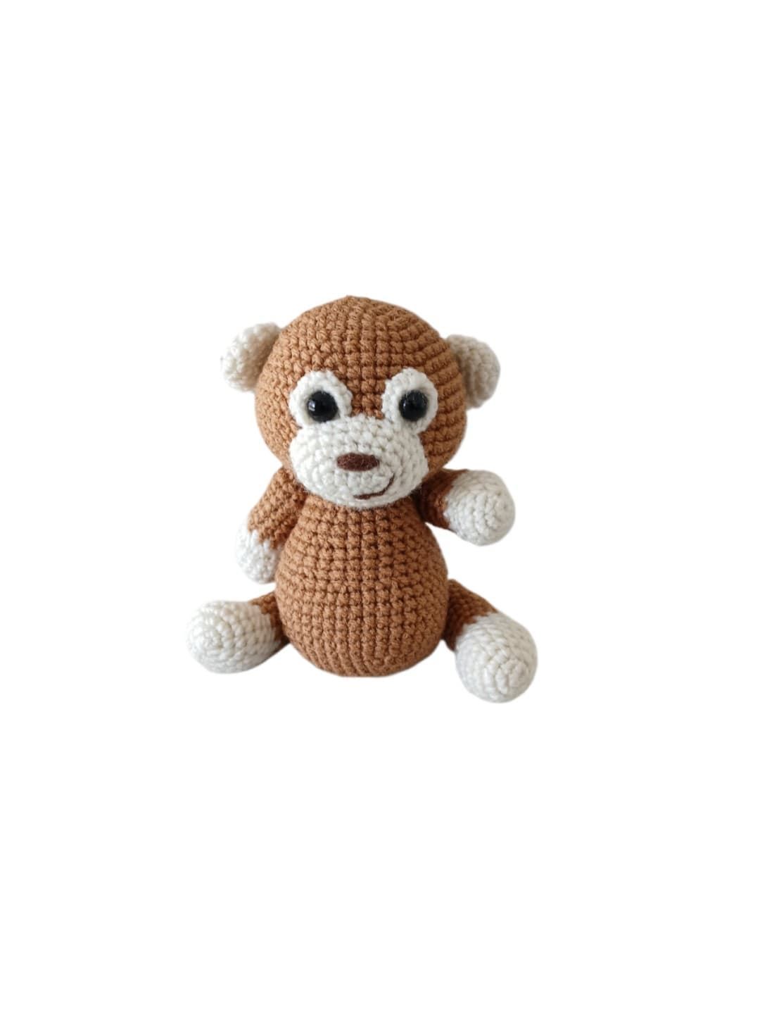 Peluche mono hecho a mano a ganchillo (amigurumi) - Imagen 1