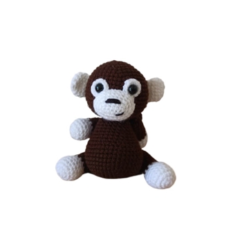Peluche mono hecho a mano a ganchillo (amigurumi) - Imagen 1
