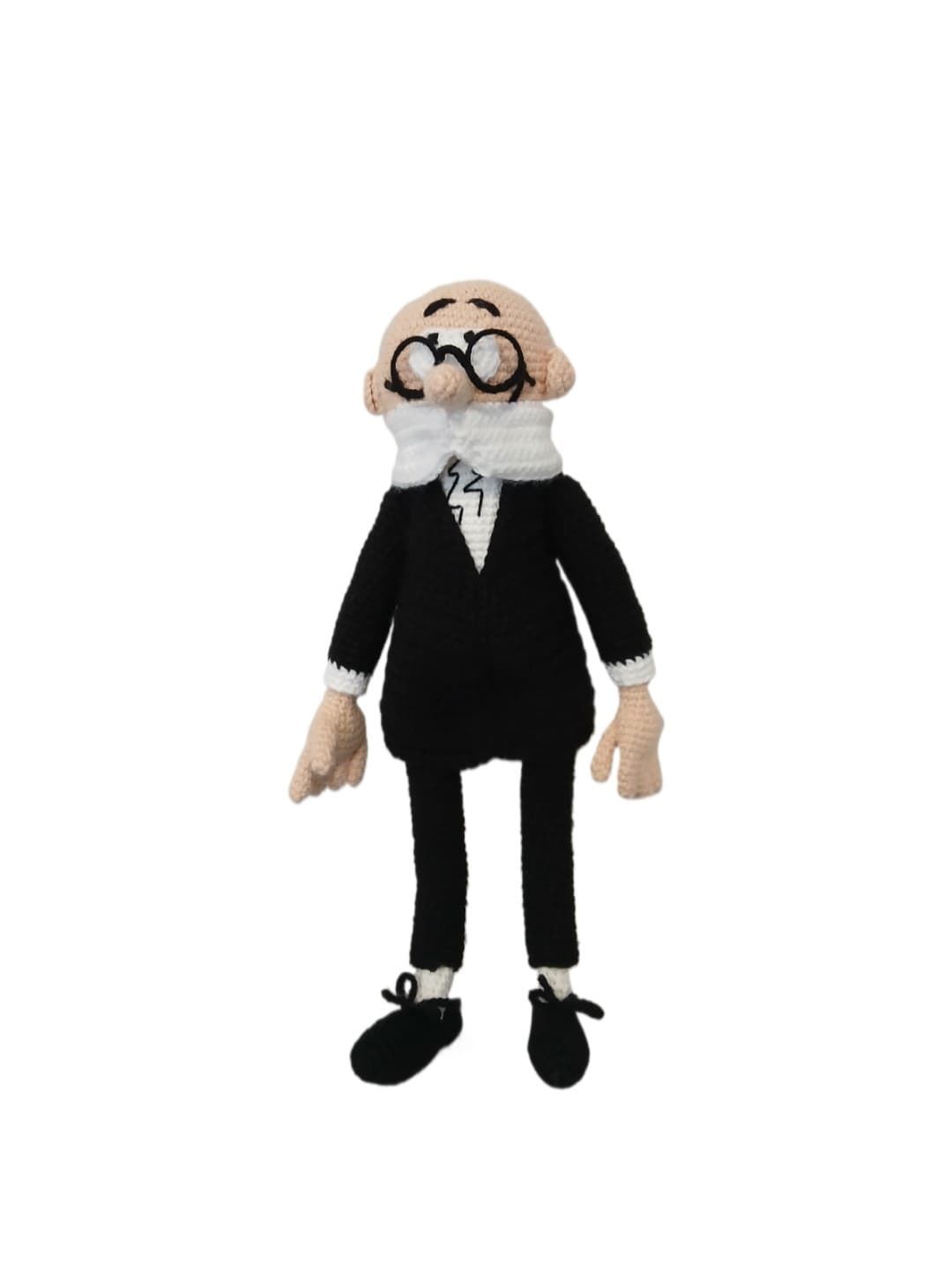 Peluche mortadelo hecho a mano a ganchillo (amigurumi). - Imagen 1