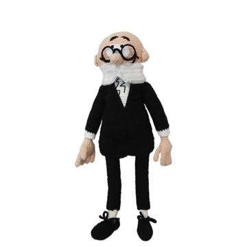 Peluche mortadelo hecho a mano a ganchillo (amigurumi). - Imagen 1