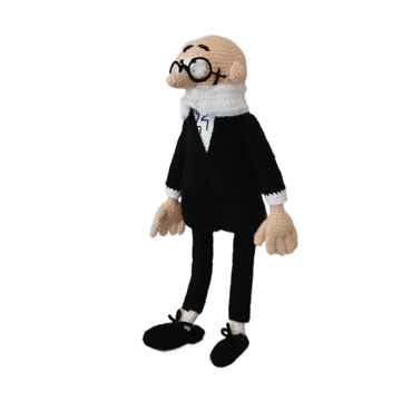 Peluche mortadelo hecho a mano a ganchillo (amigurumi). - Imagen 2