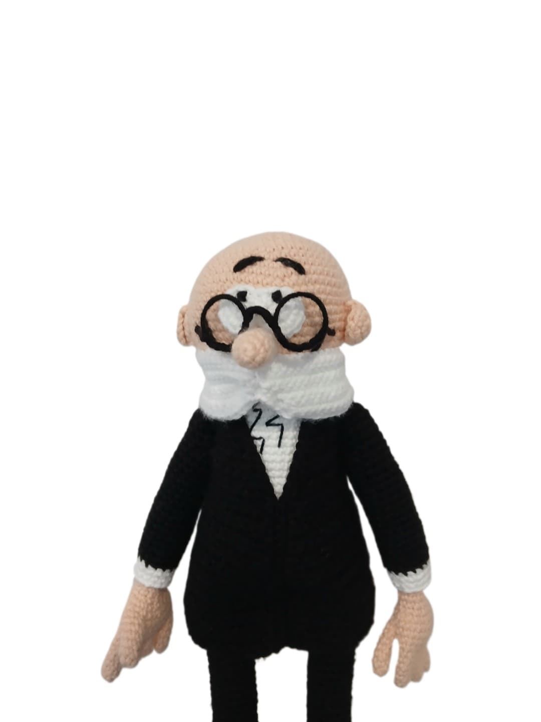Peluche mortadelo hecho a mano a ganchillo (amigurumi). - Imagen 3