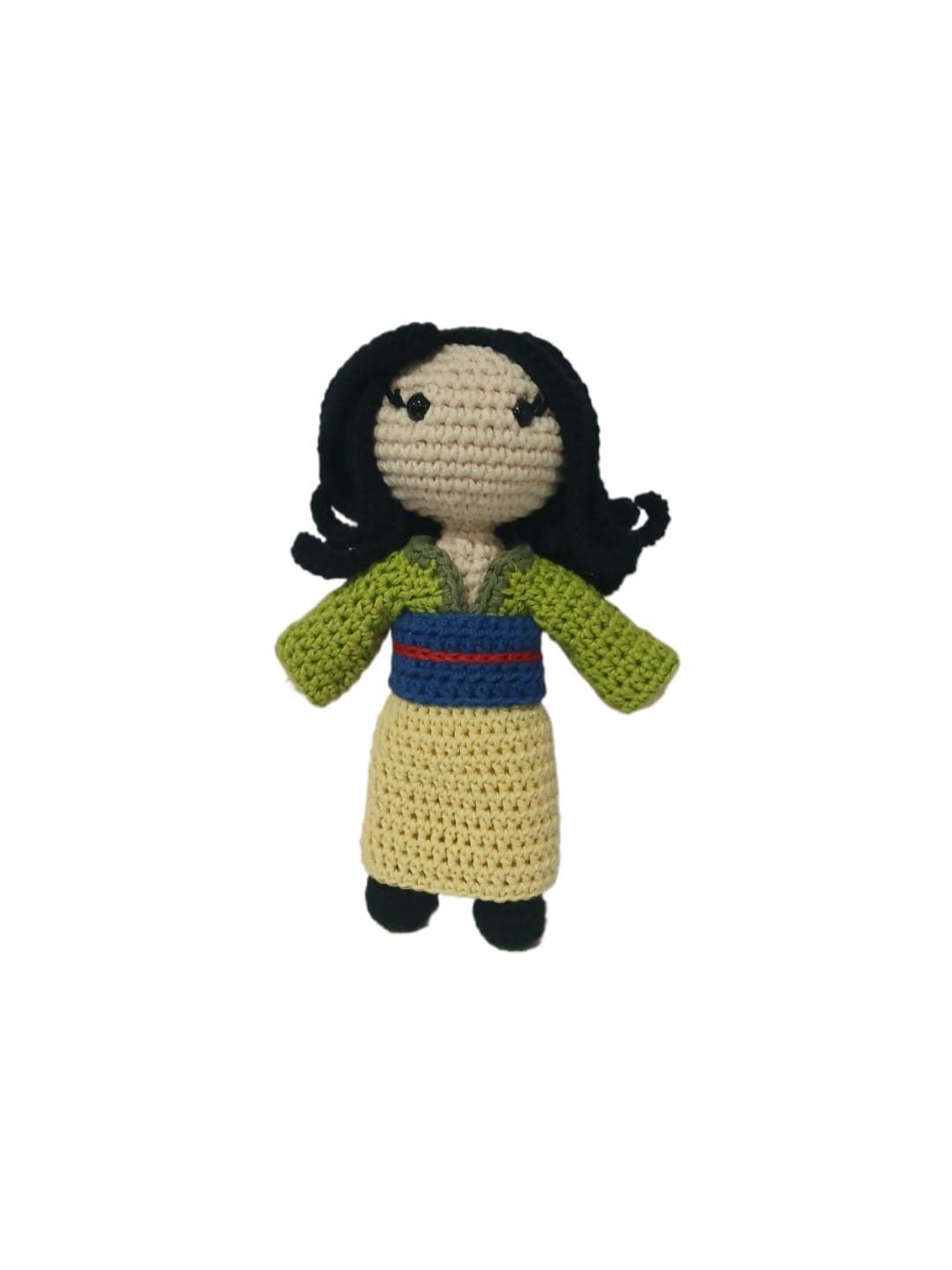 Peluche Mulan princesa disney hecha a mano a ganchillo (amigurumi). - Imagen 1
