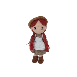 Peluche muñeca ana de las tejas verdes princesa disney hecha a mano a ganchillo (amigurumi). - Imagen 1