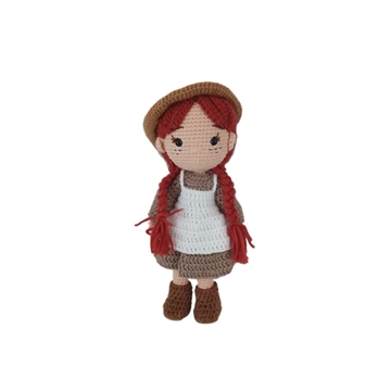 Peluche muñeca ana de las tejas verdes princesa disney hecha a mano a ganchillo (amigurumi). - Imagen 1